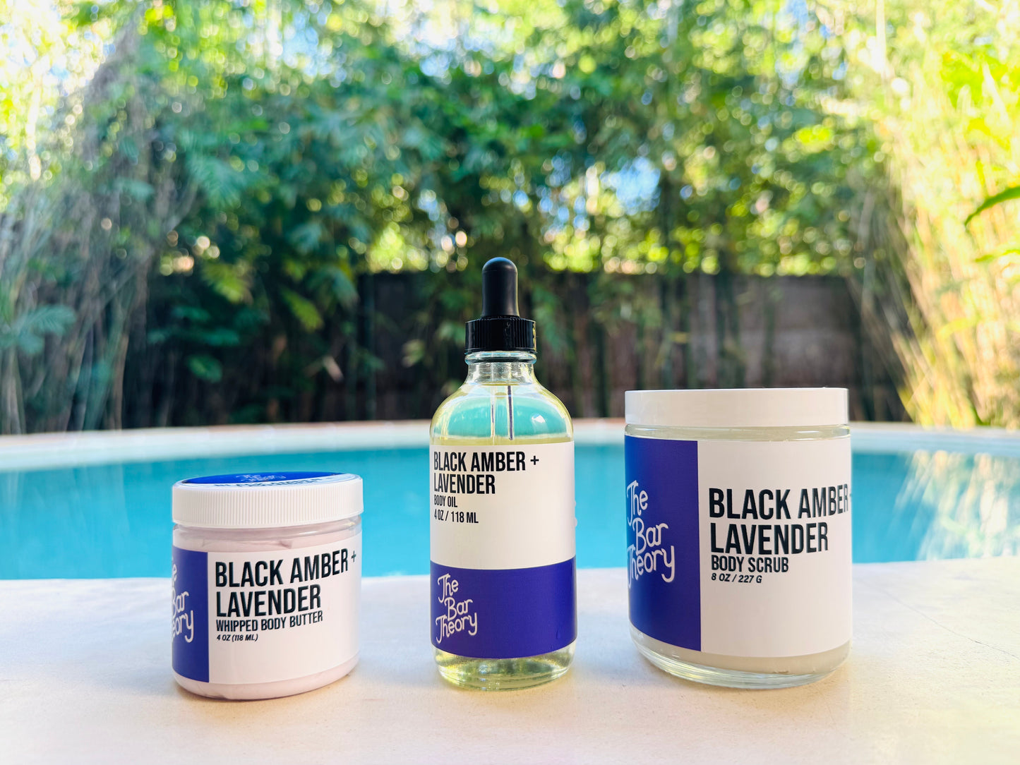 Trio Black Amber Lavender Set