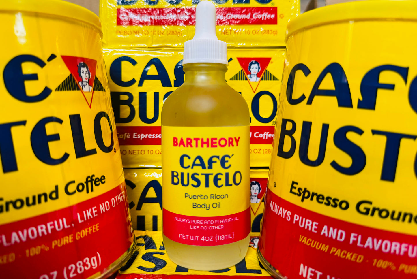 PUERTO RICAN BODY OIL CAFE BUSTELO EDITION