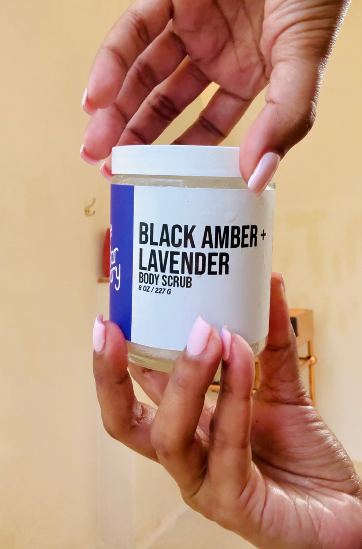 Black Amber  Lavender Scrub