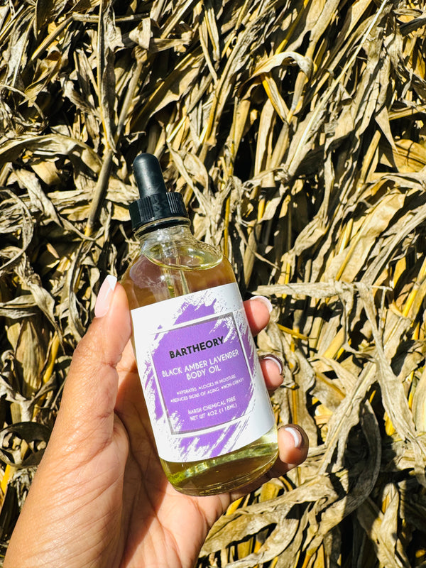 Black Amber + Lavender Body Oil - 4oz